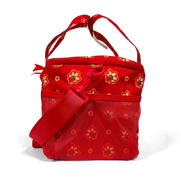 Vera Bradley Lighten Up NFL KC Chiefs Cooler New $110 Red Yellow Bandana Tote - Picture 4 of 12